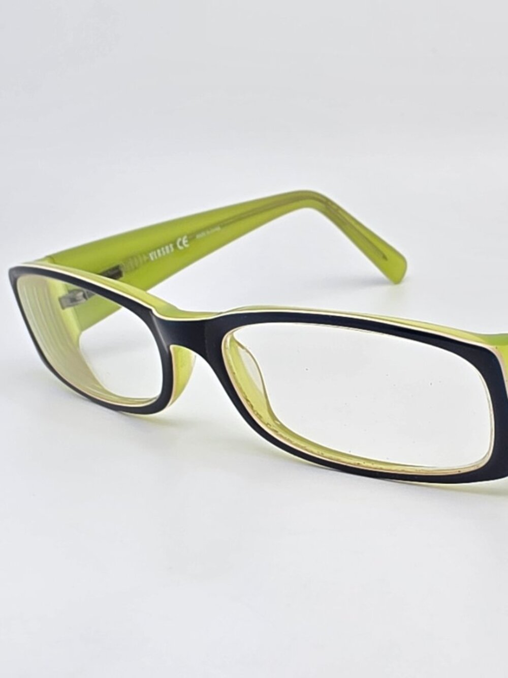 Versus Mod 8046 600 Blue on Crystal neon Green Eyeglasses Frame w Flexhinge 51mm